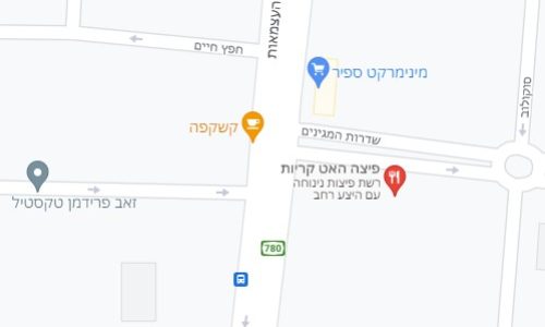 פיצה האט קרית אתא על המפה