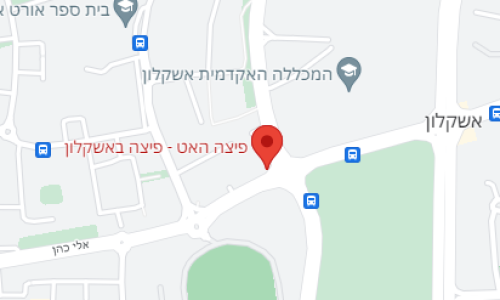 מפת סניף פיצה האט אשקלון