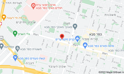 מפת סניף פיצה האט כפר סבא