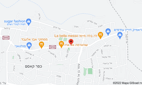 מפת סניף פיצה האט כפר קאסם